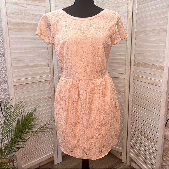 H&M Conscious Collection Lace Overlay Dress 10 - Picture 1 of 13